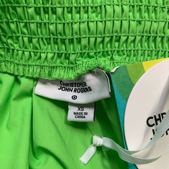 Christopher John Roger’s X Target Dress Bright Green High Low Tie Bow Detail - Picture 8 of 10